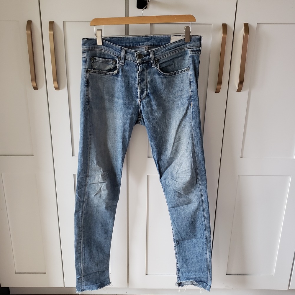 rag & bone Jeans Womens 29 Blue Skinny Medium Wash Premium Stretch Denim
